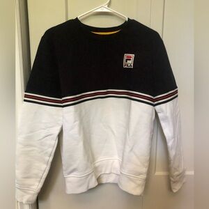 NWOT Fila Black and White Crewneck Sweater - Men’s size small